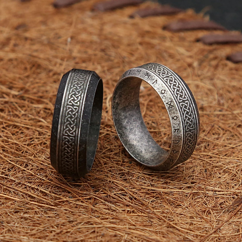 PENDRA Runeband Simple Viking Rune Ring
