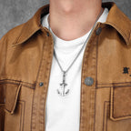 PENDRA Anchor Steel Necklace