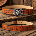 PENDRA Jadeorae Leather Western Designer Belt