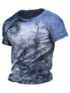 PENDRA Printed Sports Ship T-Shirt