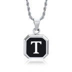 PENDRA Square Twisted Pendant Necklace