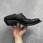 PENDRA Leather Platform Upturned Shoes