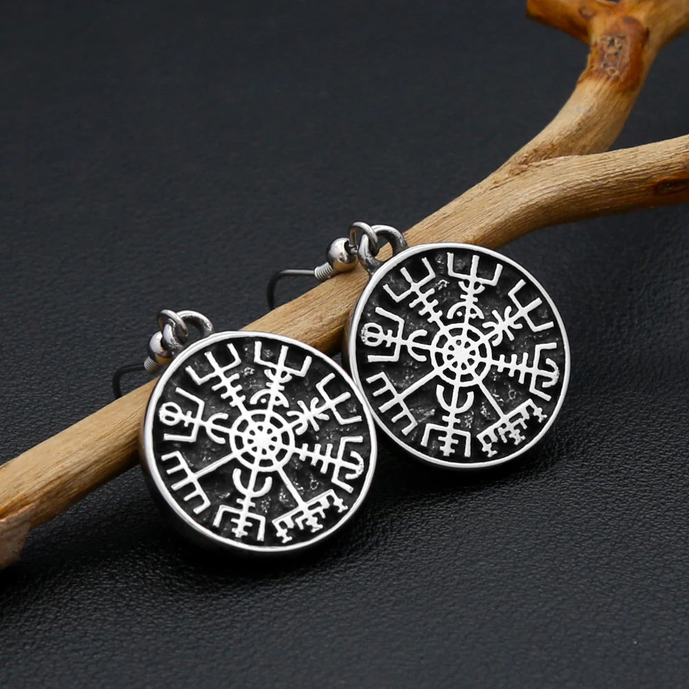 PENDRA Valknut Nordic Rune Earrings
