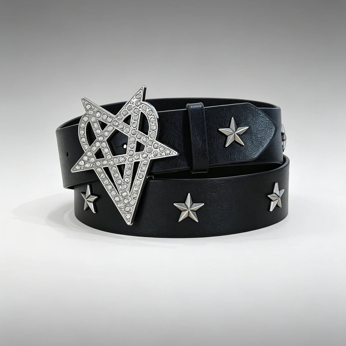 Luxury Desiner Skull Pu Leather Belts For Women and Men Y2K Western Cowgirl Cowboy Punk Belt Stars Rivet Gothic Accessories