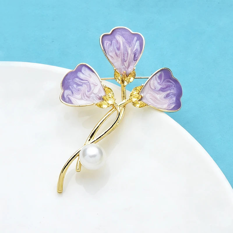 PENDRA Florielle43 Floral Brooch