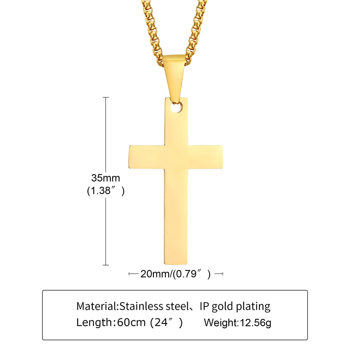 Men Necklaces, Cross Cut Out Pendant, Stainless Steel Small Dog Tag Necklace, Christ Religion Jewelry