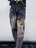 PENDRA Willow Rivet Diamond Pocket Jeans