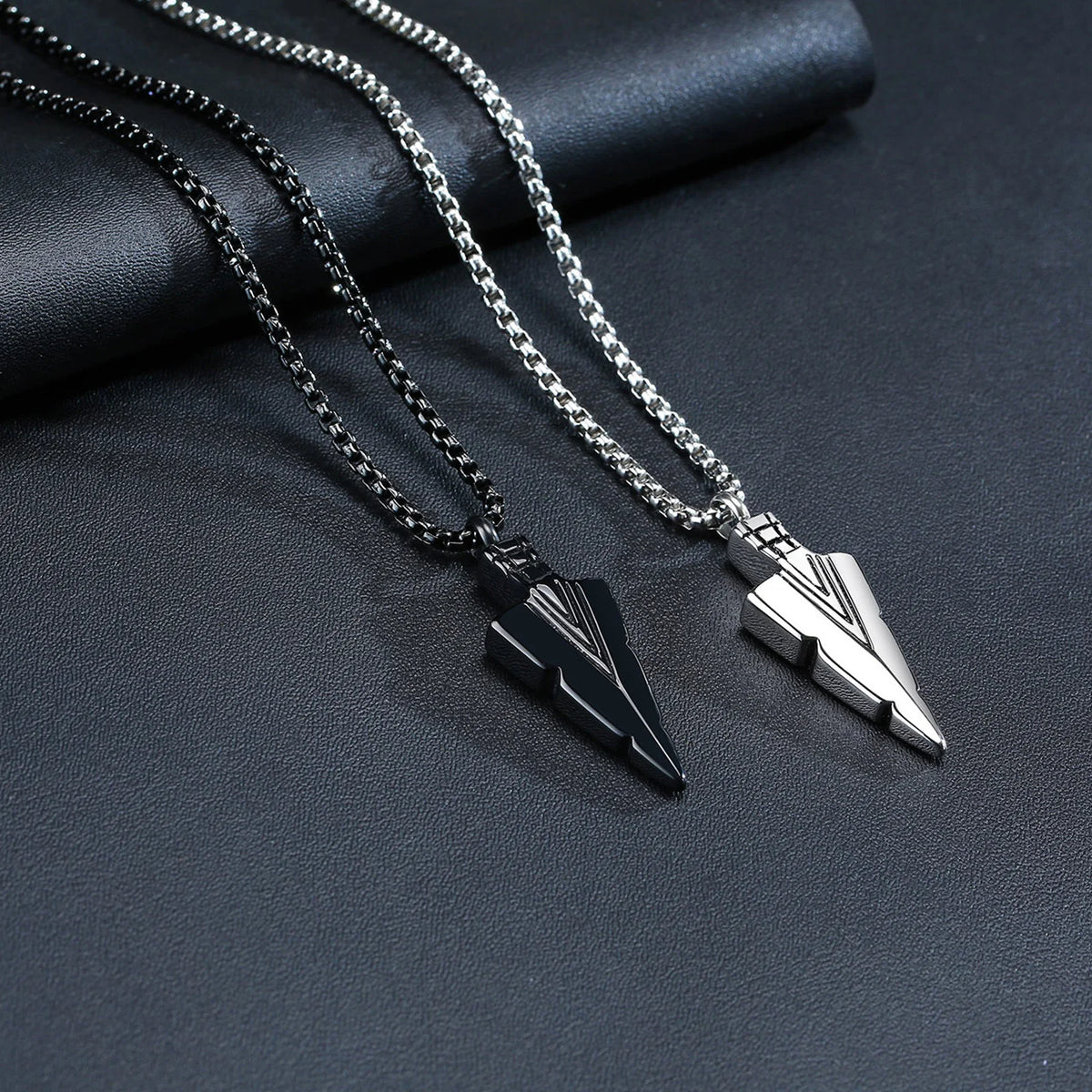 Mens Cremation Urn Necklace for Ashes,Stainless Steel Tribal  Arrowhead Memorial Pendant,Bereavement Keepsakes Gifts