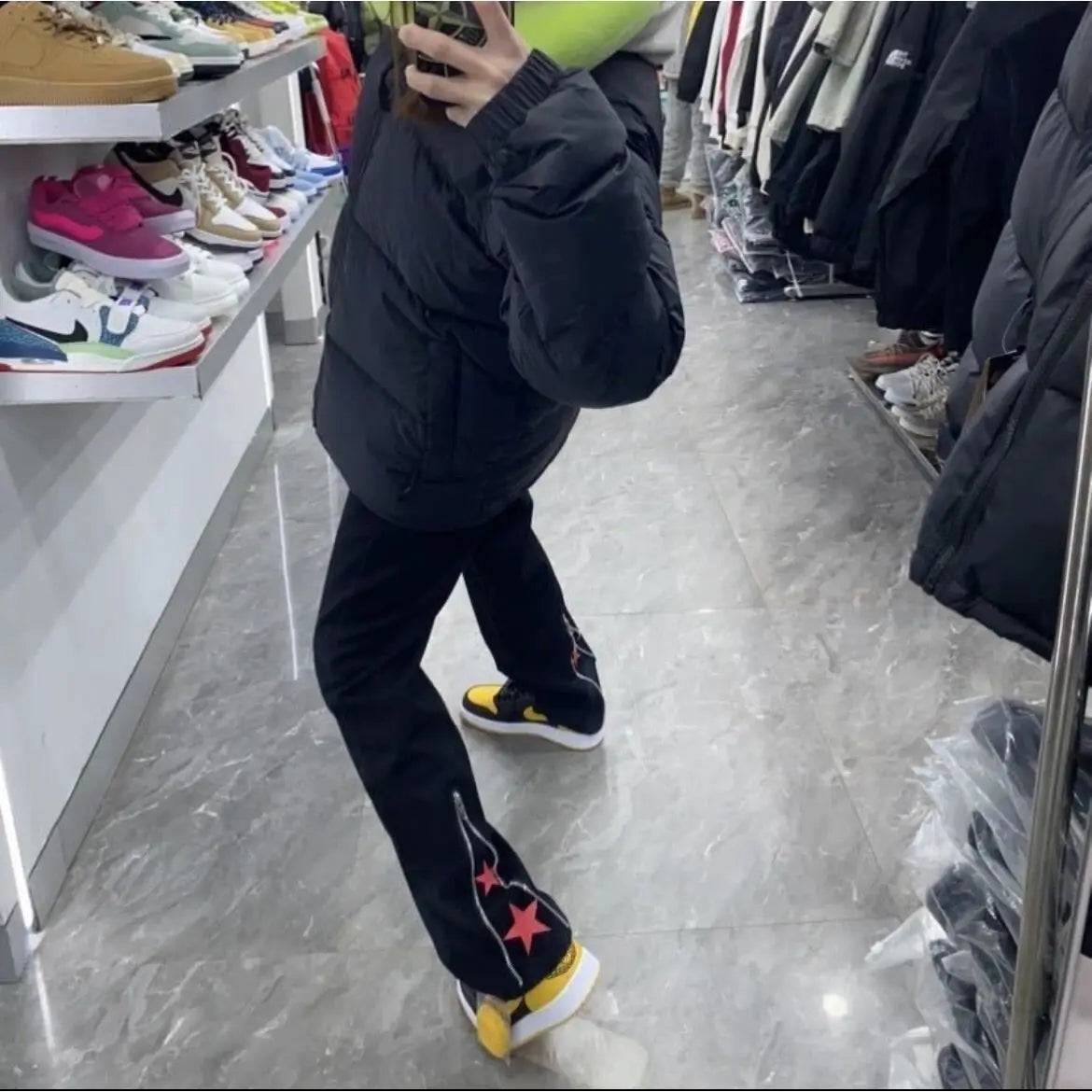 Korean Popular Clothes 2026 High Street Niche Design Zipper Split Fork Straight Jeans Trendy Micro Pull Pants Men Clothes Man