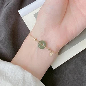 PENDRA Gold Jade Hetian Green Earrings