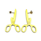 PENDRA Retro Scissor Punk Stud Earrings