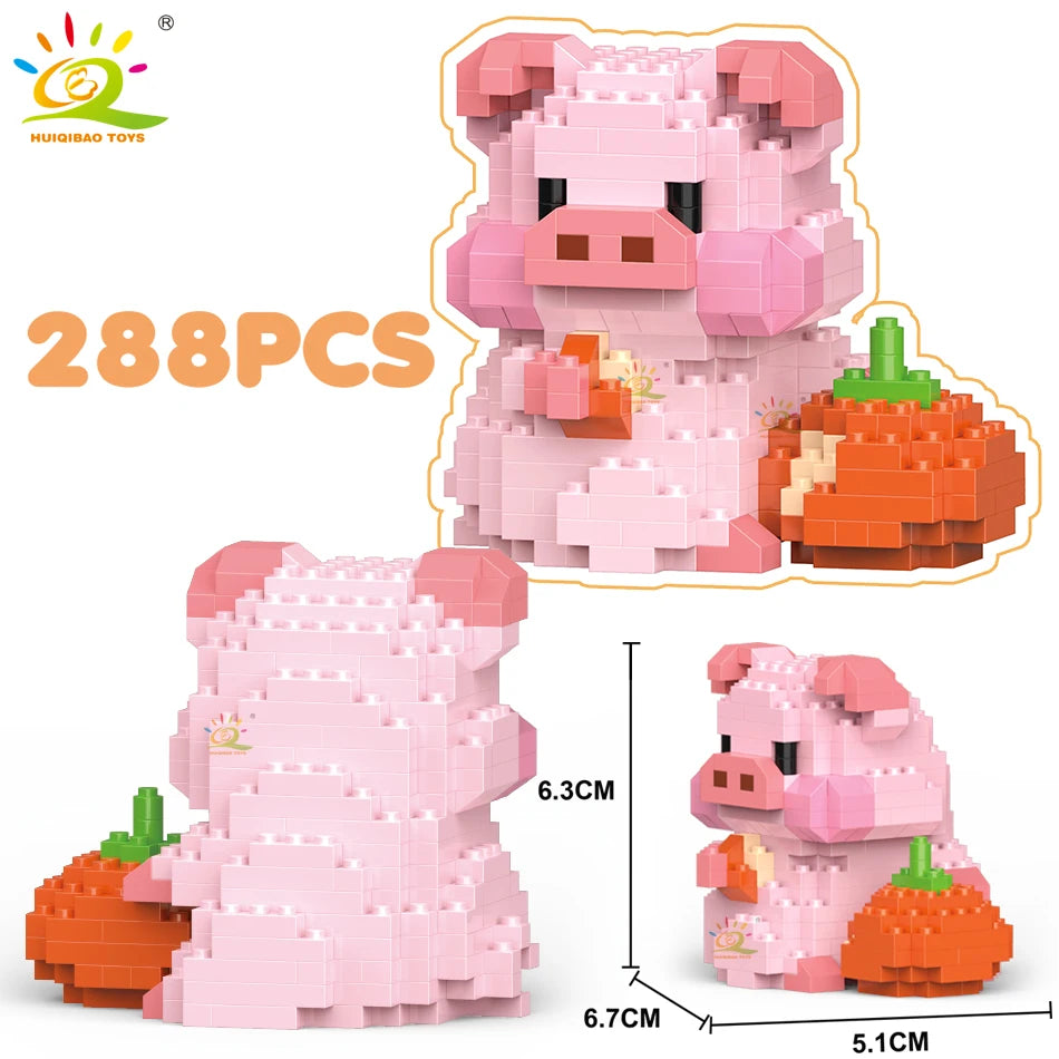 PENDRA Cute Pig Micro Building Set