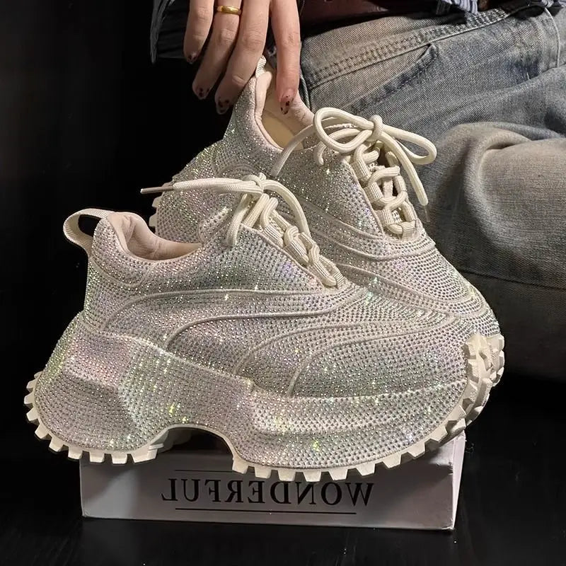 PENDRA Rhinestone Diamond Sports Shoes