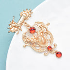 PENDRA Vintage Design Deer Head Brooch