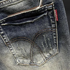 Harajuku Fashion Luxury Clothing Men's Knee-length Shorts Summer Denim Casual Jeans Vintage Washed  High-end Streetwear Shorts