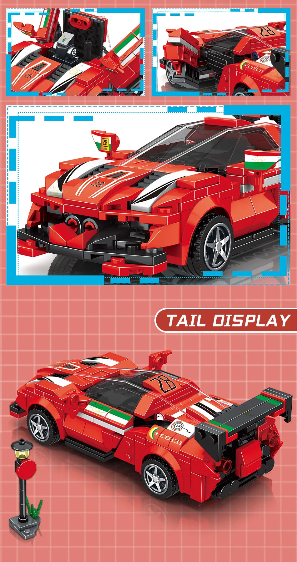 PENDRA Transfrom Racing Robot Building Set