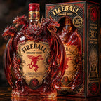 Fantasy Five Dragon Glass Liquor Decanter Red Spirits Bottle Decorative Whiskey Container for Home Bar Display