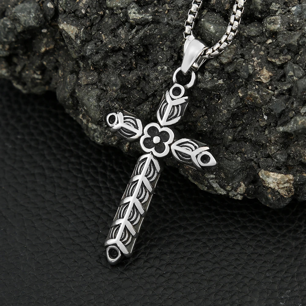 PENDRA Rhombuscross Gothic Rhombus Cross Pendant