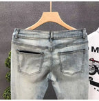 PENDRA Denim Washed Fit Trousers