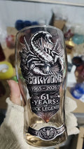 1965-2026  Punk Rock Scorpions Legends Beer Glass Cup 61 Years Bar Party Drinkware Collection Ornaments