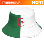 Algeria Free Custom Made Name Photo Dza Islam Bucket Cap Arabic Algerie Arab Print Text Logo DZ Casual Fisherman Hat