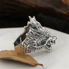 PENDRA Dragon Opening Silver Ring