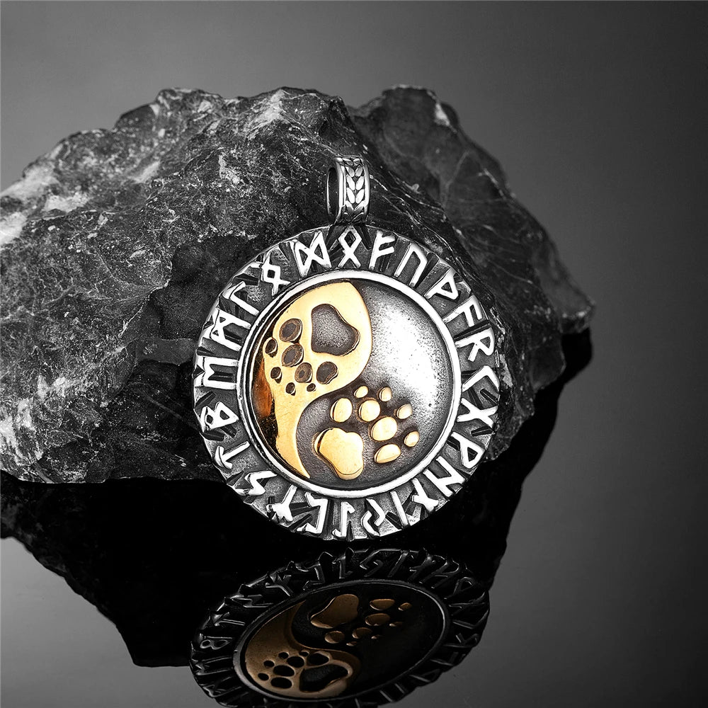 PENDRA Steel Rune Necklace