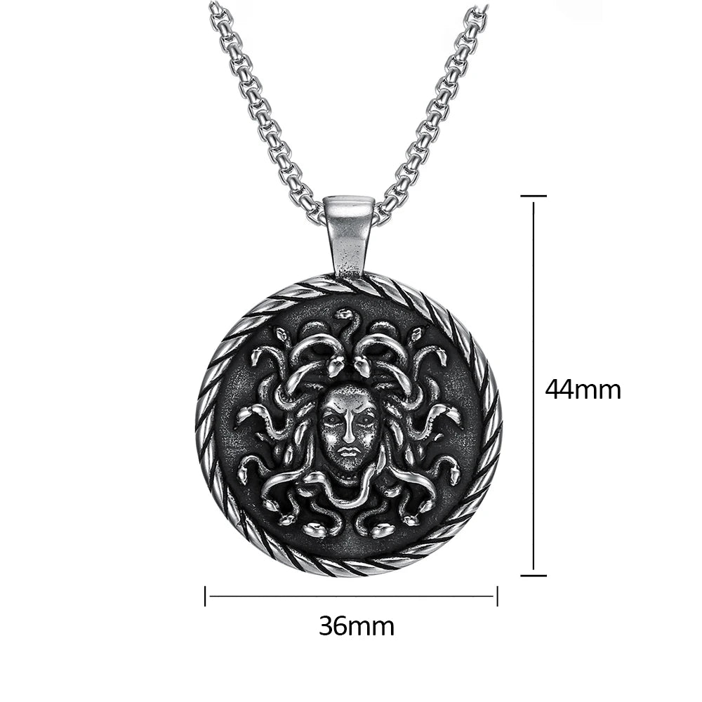 PENDRA Medusa Gothic Stainless Steel Pendant