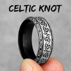 Vintage Nordic Viking Runes Celtic Knot Series Stainless Steel Womens Mens Rings Punk Biker Jewelry Creativity Gift Wholesale