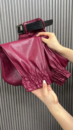 PENDRA PU Leather Warm Pants