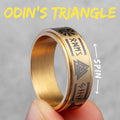 PENDRA Nordic Odin Triangle Steel Ring