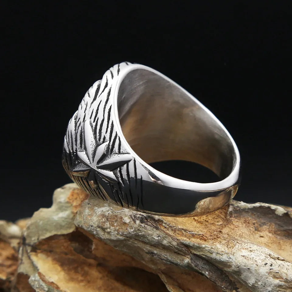 PENDRA Spiralforge Stainless Steel Spiral Ring