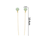PENDRA Jade Hetian Ear Earrings