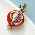 PENDRA Pomella Big Enamel Pomegranate Brooch