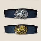 PENDRA Velaia Leather Western Wide Corset Belt