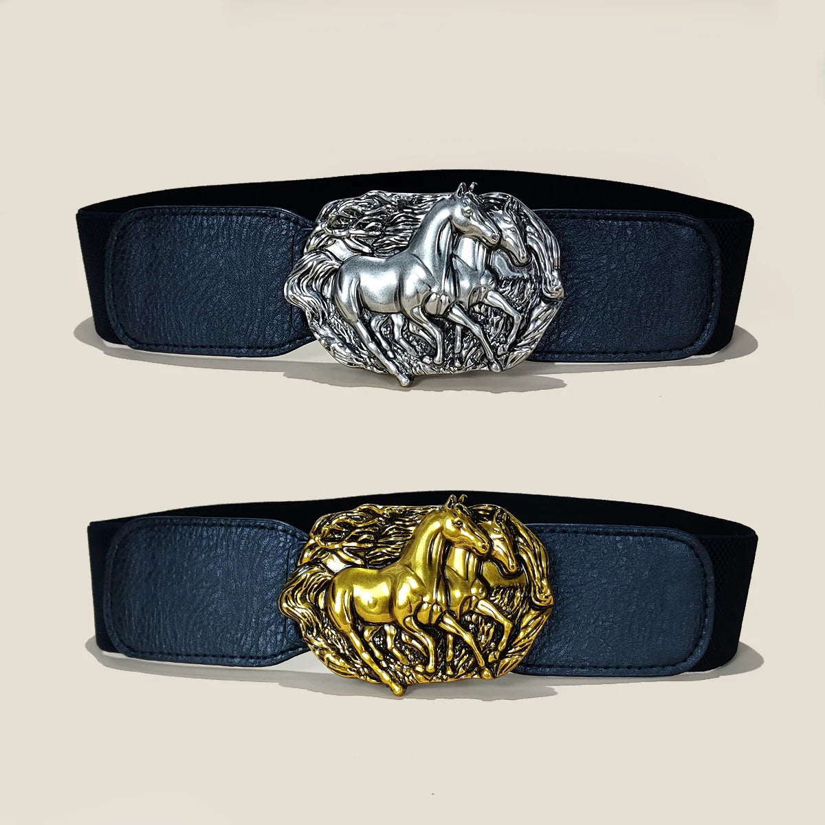 New Corset Western Bull Horse Wide Belt Pu Leather Slimming Body Belts for Women Elastic High Waist Belt Dress Cummerbunds Gifts
