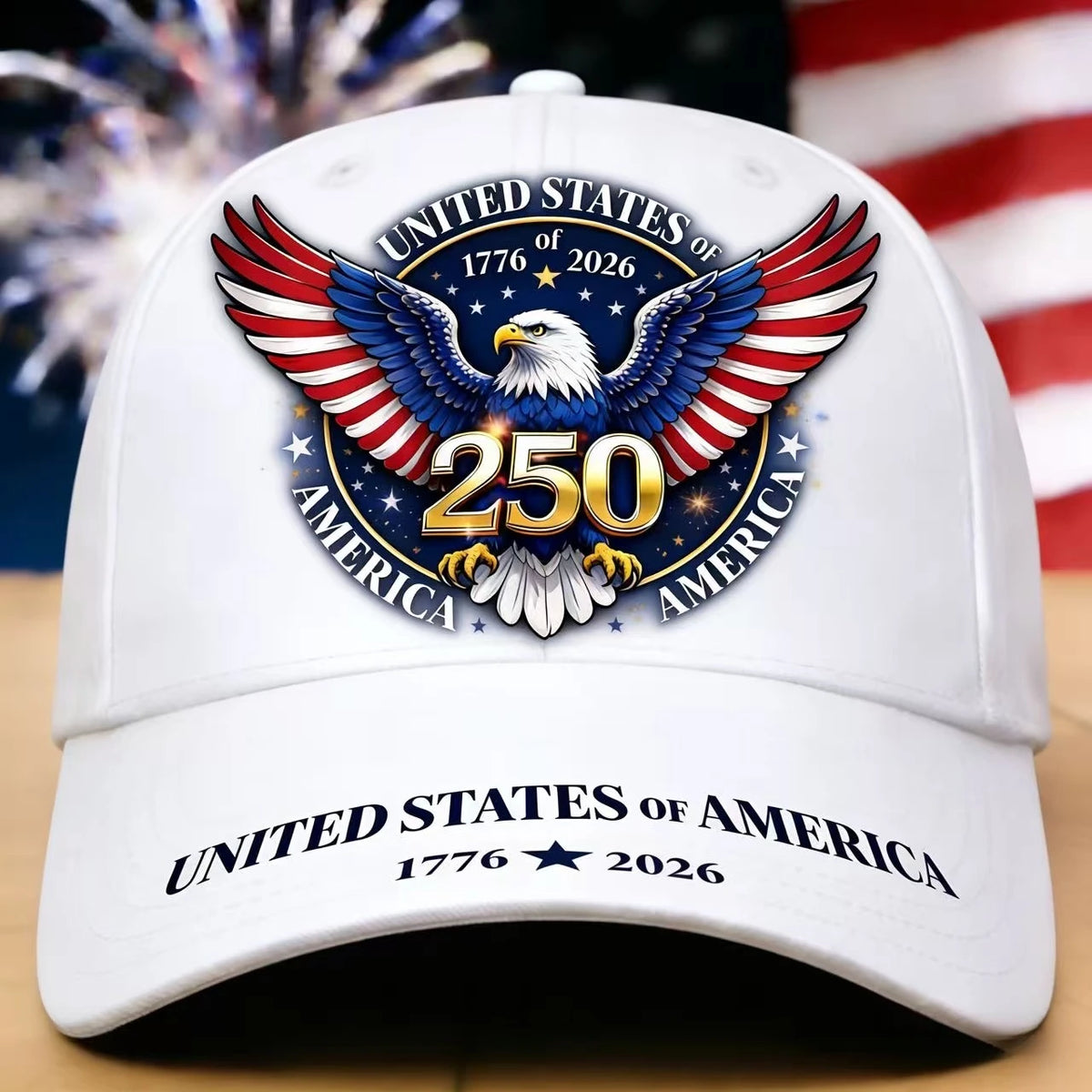 PENDRA Eagle Baseball Print Cap