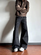 PENDRA Black Bright Line Jeans