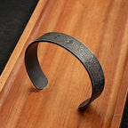 PENDRA Dragoncrest Stainless Steel Open Cuff Bracelet
