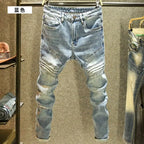 Designer Men's Jeans Luxury Fashion Slim Fit Denim Jeans Stylish korean and Casual Spring and Autumn Look Casual Pencil Pants