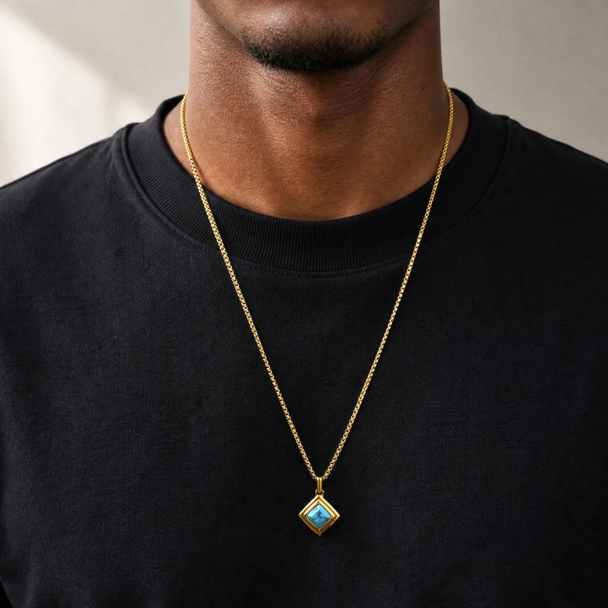 PENDRA Stone Natual Pendant Necklace