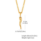 PENDRA Horn Cornicello Pendant Necklace