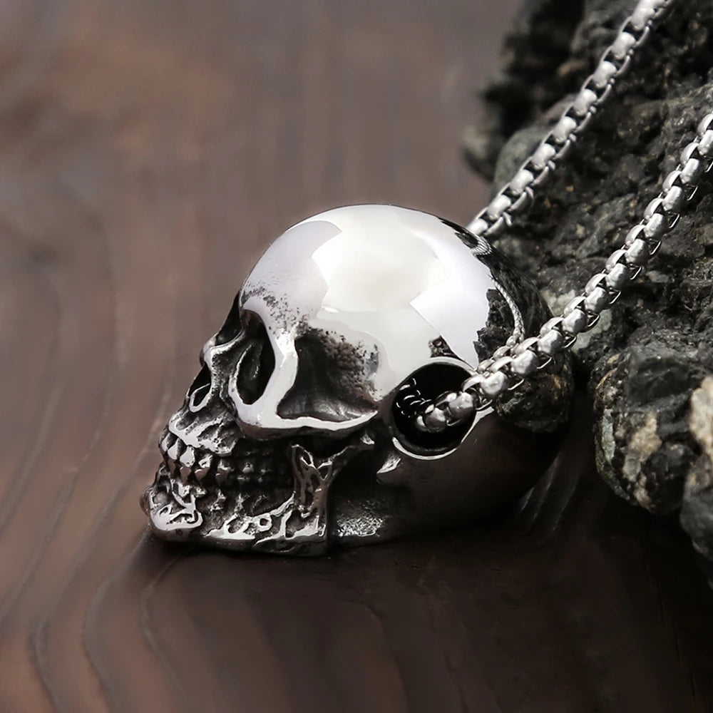 PENDRA Skullgoth Vintage Stainless Steel Skull Pendant
