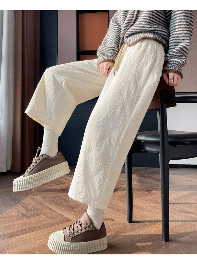 PENDRA Thick Cotton Wide Pants