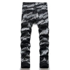 PENDRA Denim Printed Pants