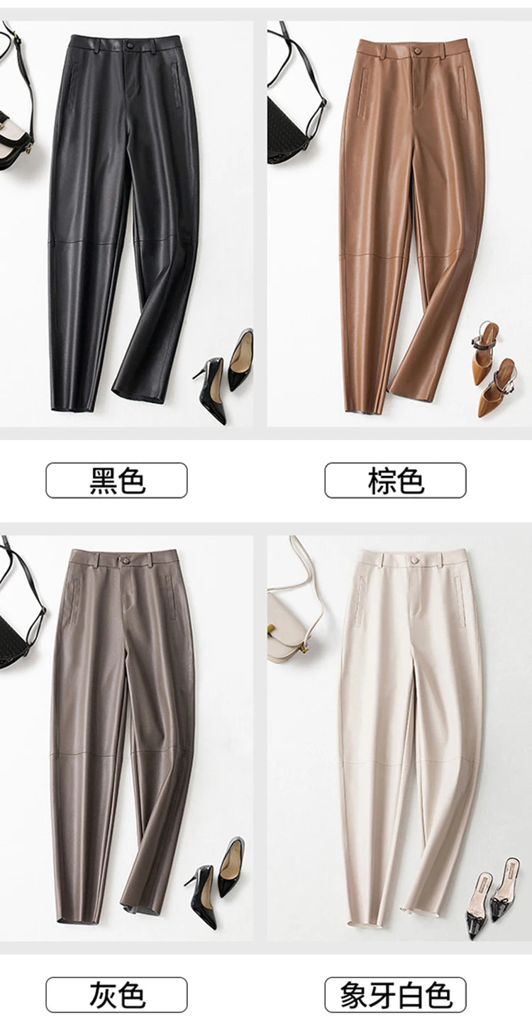 PENDRA Carrot Fit High Waist Cropped Pants