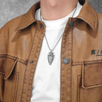 PENDRA Spear Compass Steel Necklace