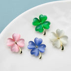 PENDRA Clovera Clover Flower Brooch