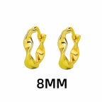PENDRA Hoop Mobius Sterling Silver Earrings