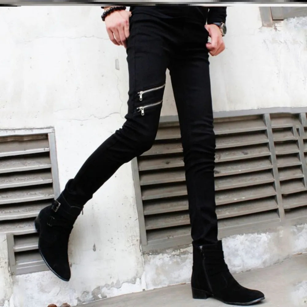 PENDRA Denim Zipper Pants